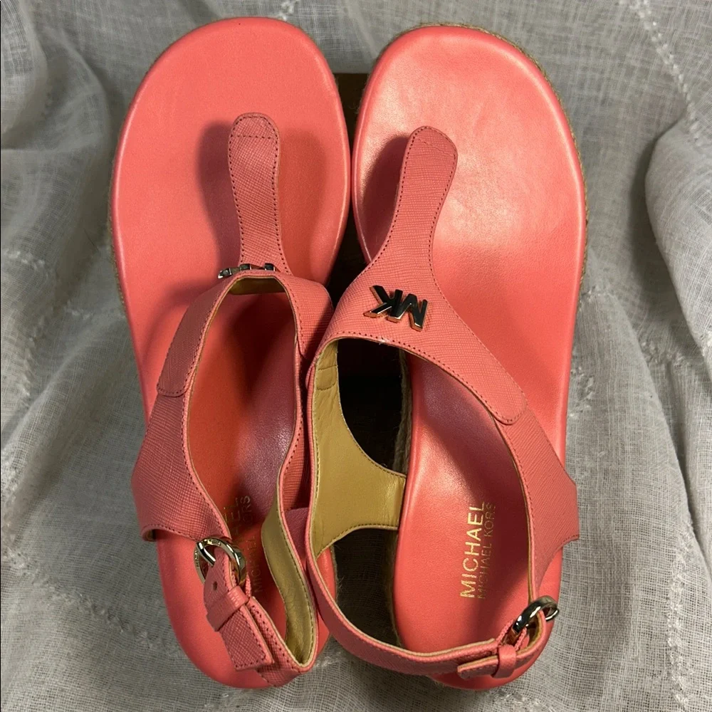 NWOT Michael Kors espadrille wedge sandal